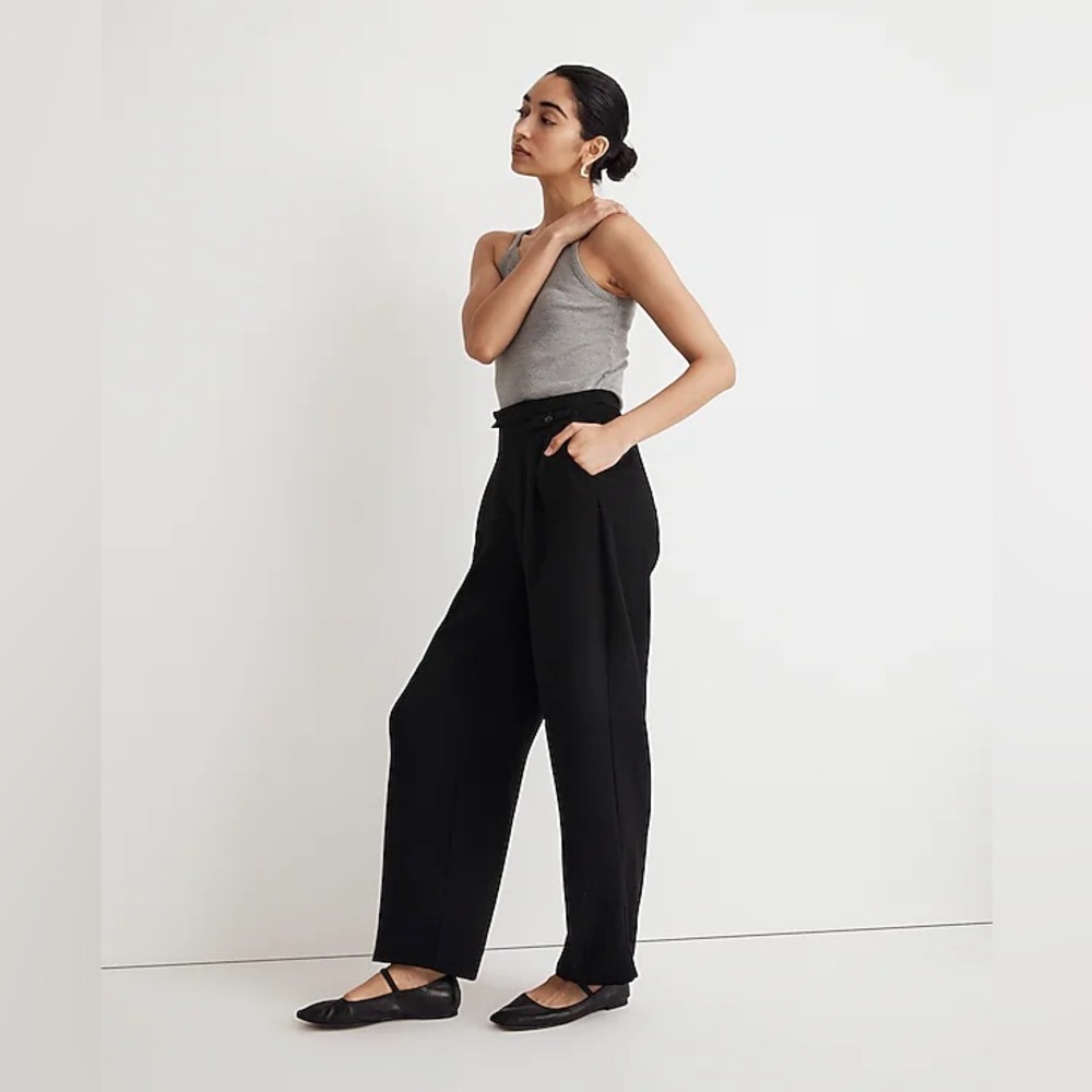 The Rosedale High-Rise Straight Pant in Crepe